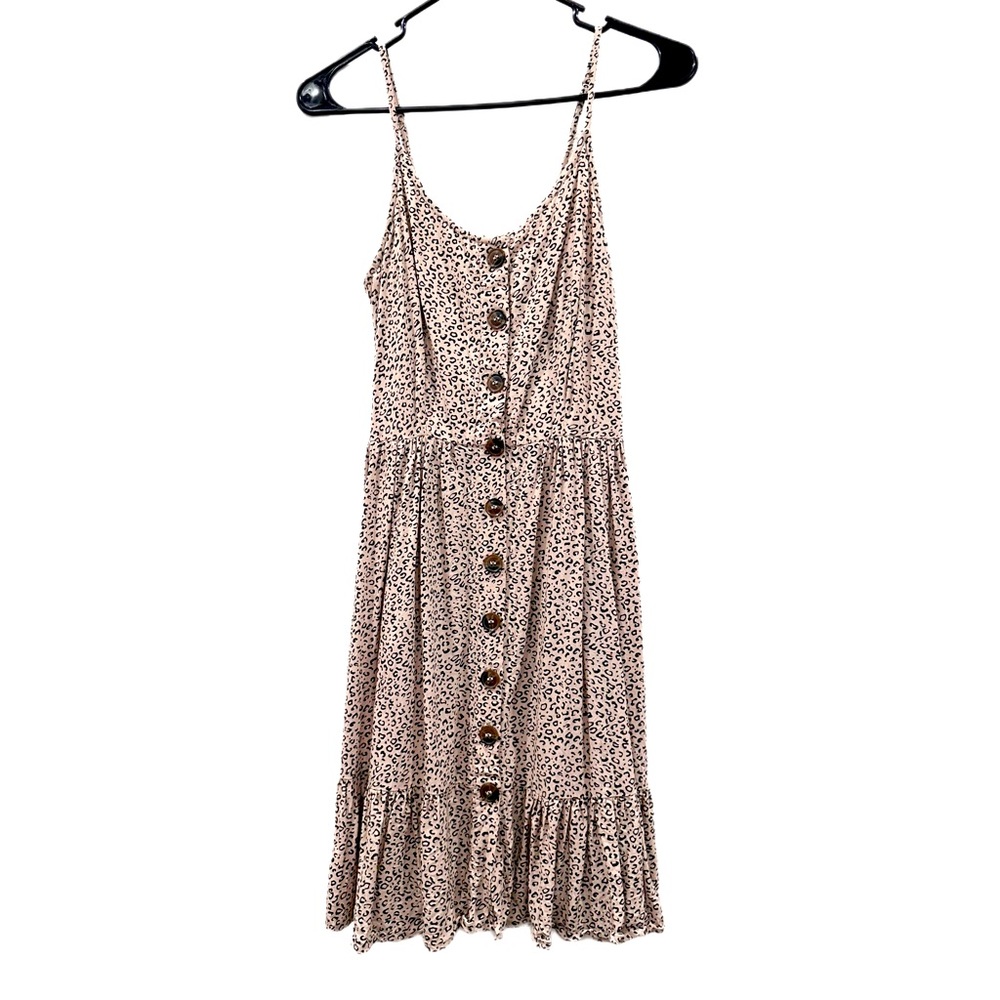 Leopard Sun Dress Spaghetti Strap